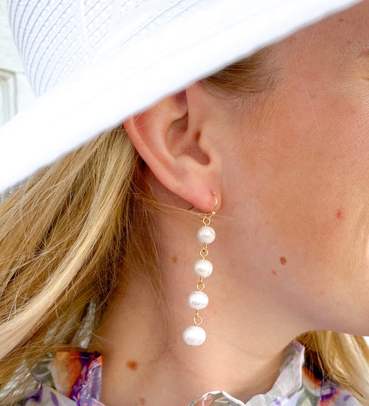 Pearl Teardrop  Earrings