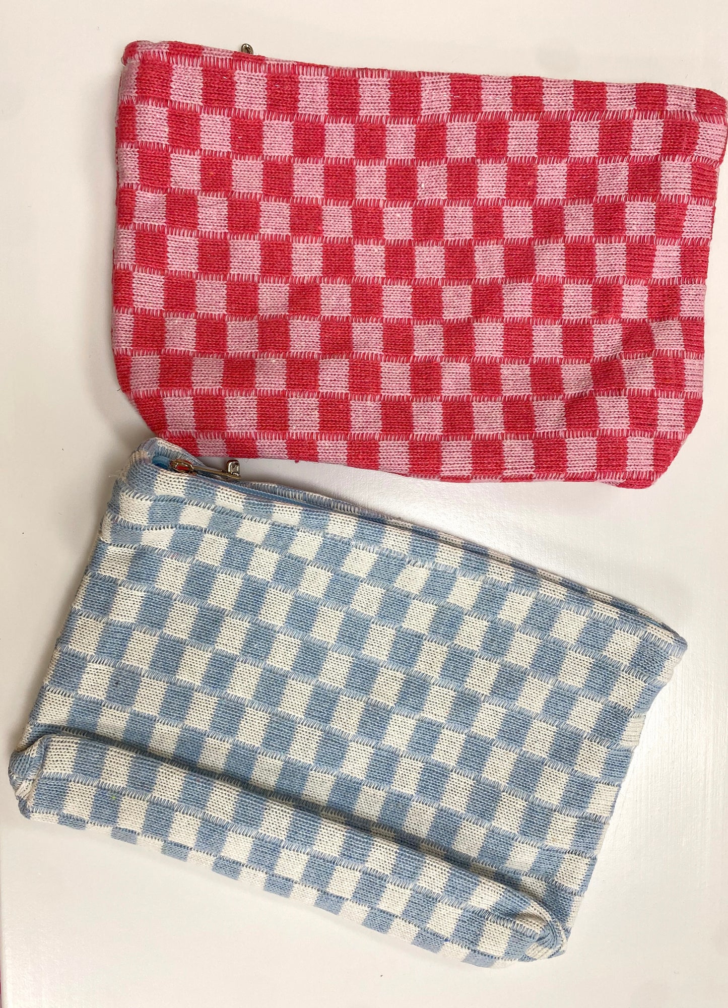 Checkered Travel Pouch