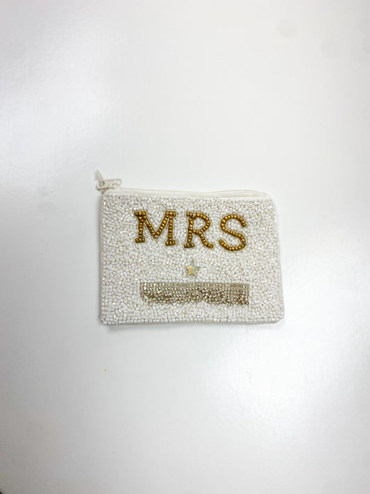 MRS. Beaded Coin Pouch